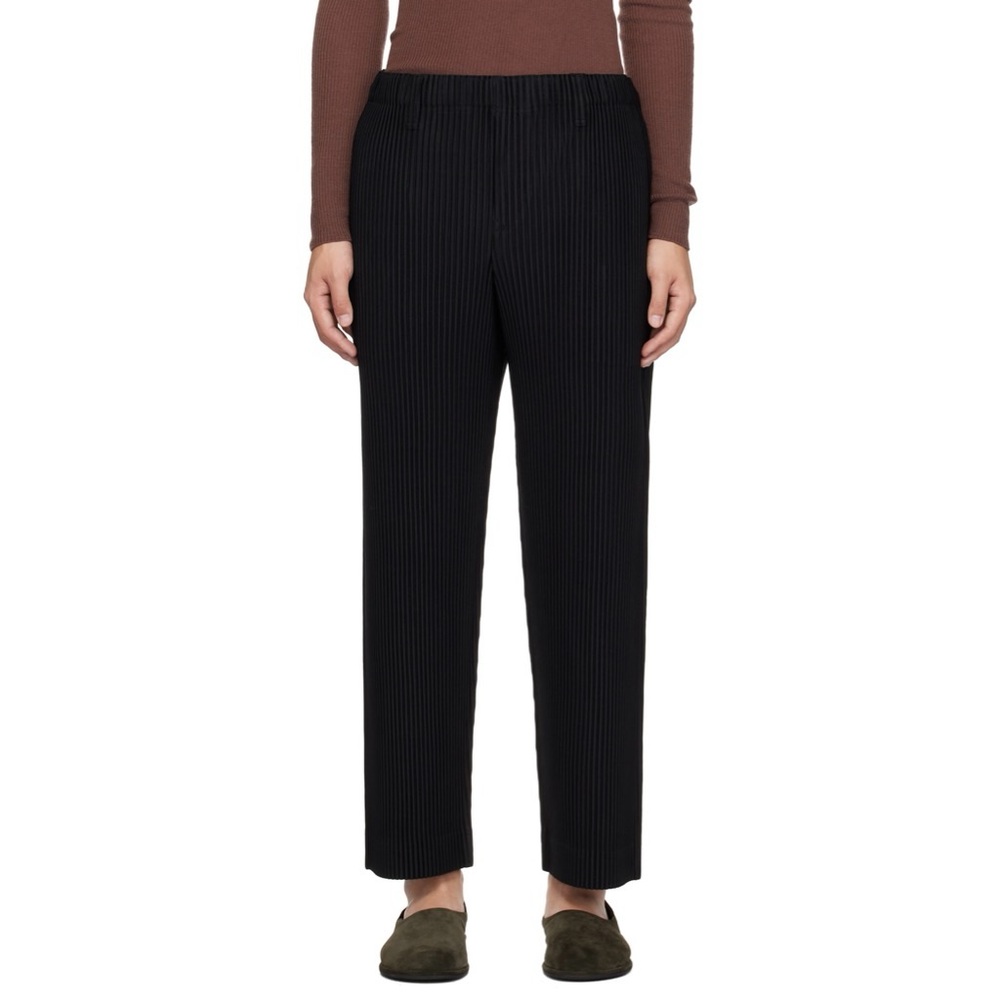 Issey Miyake Black Pleated Men's Pants
